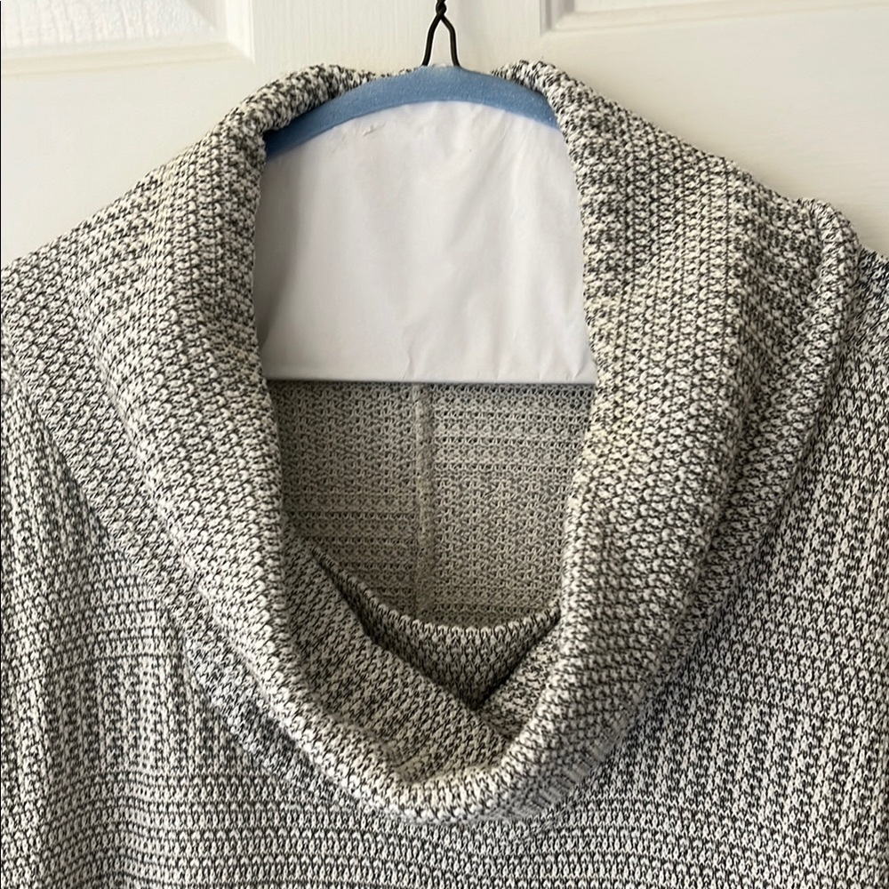 Karlie Cozy Knit Cowl Neck Sweater - Gray - Picture 2 of 9